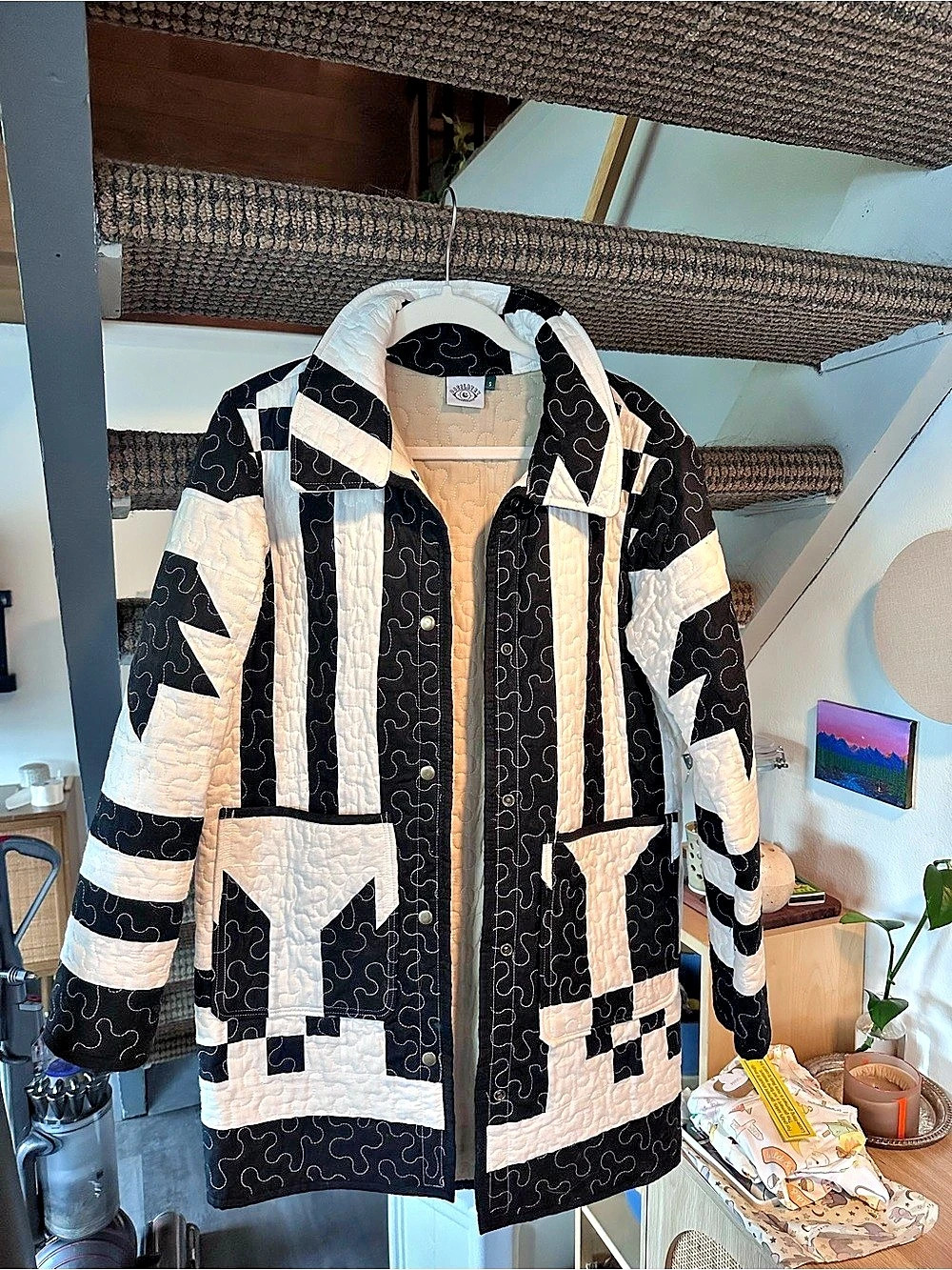 Oscilatey Hand Made Quilt Coat